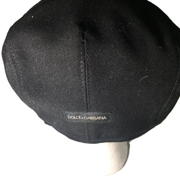 🛑DOLCE & GABBANA Signature ➕ BERET HAT Logo FLAT CAP Luxury Designer💸BUY NOW‼️ - Picture 10 of 16